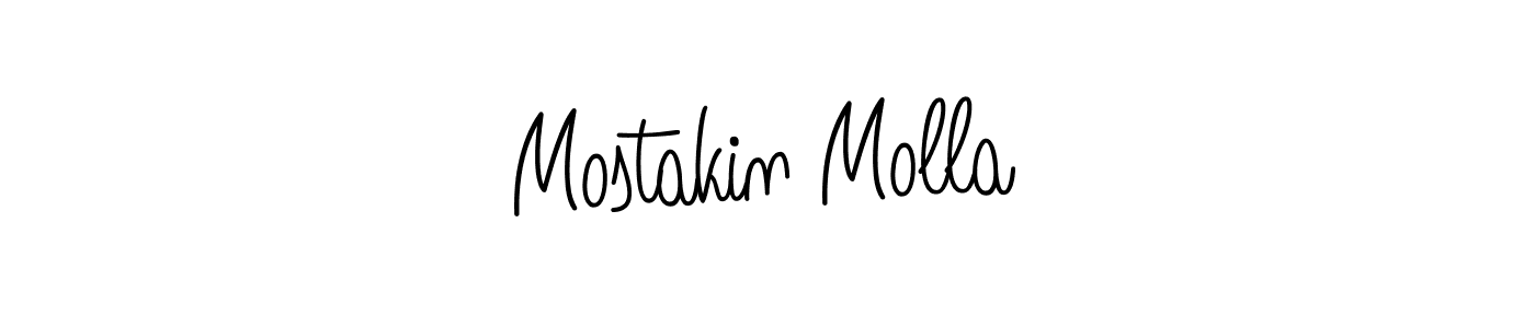 Make a short Mostakin Molla signature style. Manage your documents anywhere anytime using Angelique-Rose-font-FFP. Create and add eSignatures, submit forms, share and send files easily. Mostakin Molla signature style 5 images and pictures png