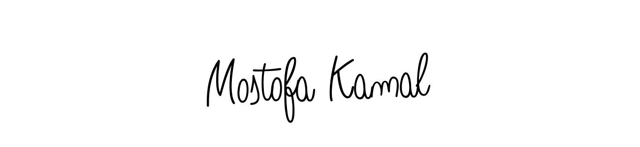 You should practise on your own different ways (Angelique-Rose-font-FFP) to write your name (Mostofa Kamal) in signature. don't let someone else do it for you. Mostofa Kamal signature style 5 images and pictures png