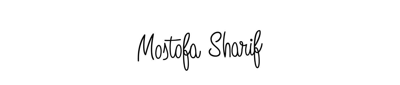 How to make Mostofa Sharif name signature. Use Angelique-Rose-font-FFP style for creating short signs online. This is the latest handwritten sign. Mostofa Sharif signature style 5 images and pictures png