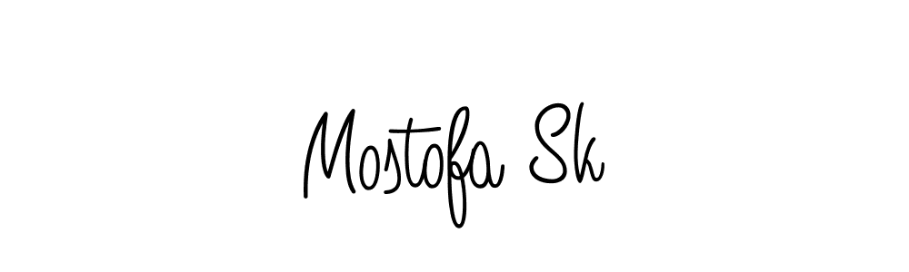You should practise on your own different ways (Angelique-Rose-font-FFP) to write your name (Mostofa Sk) in signature. don't let someone else do it for you. Mostofa Sk signature style 5 images and pictures png