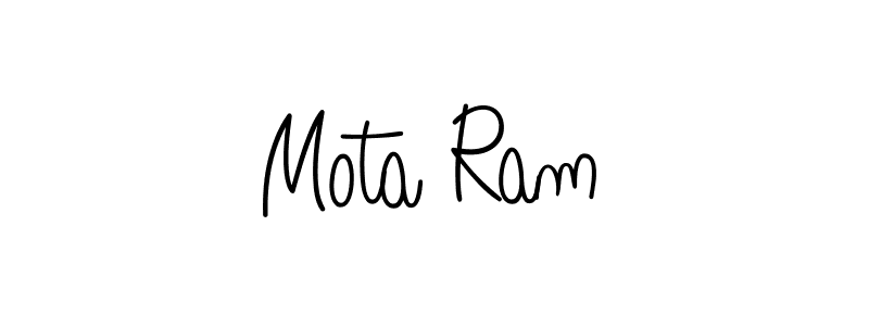 Also we have Mota Ram name is the best signature style. Create professional handwritten signature collection using Angelique-Rose-font-FFP autograph style. Mota Ram signature style 5 images and pictures png