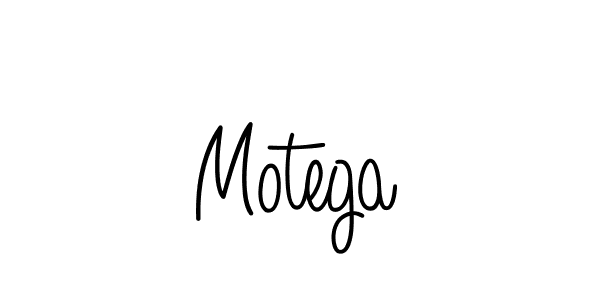 Use a signature maker to create a handwritten signature online. With this signature software, you can design (Angelique-Rose-font-FFP) your own signature for name Motega. Motega signature style 5 images and pictures png
