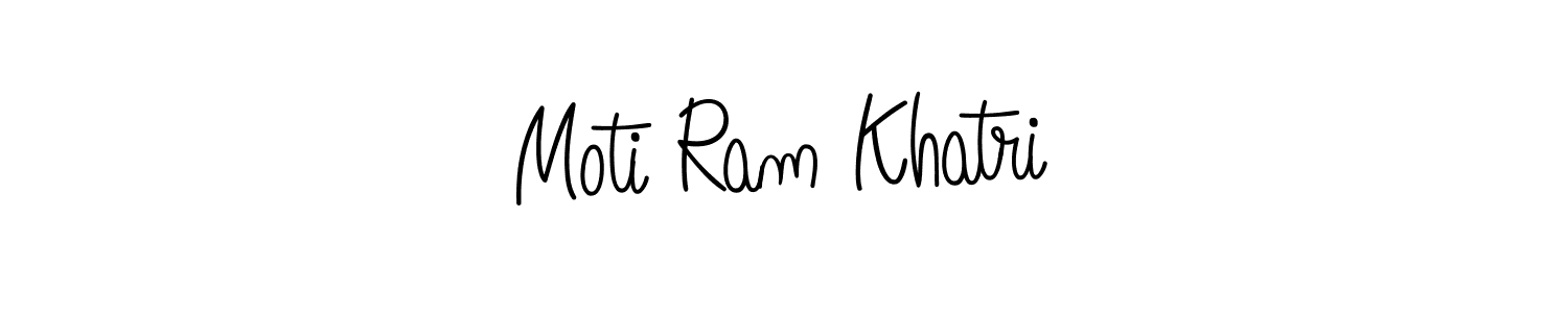 Make a beautiful signature design for name Moti Ram Khatri. With this signature (Angelique-Rose-font-FFP) style, you can create a handwritten signature for free. Moti Ram Khatri signature style 5 images and pictures png