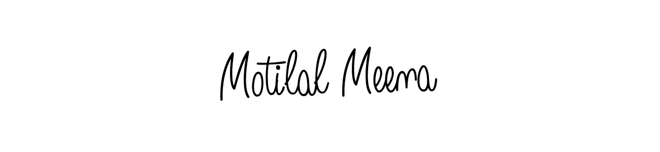 How to make Motilal Meena signature? Angelique-Rose-font-FFP is a professional autograph style. Create handwritten signature for Motilal Meena name. Motilal Meena signature style 5 images and pictures png
