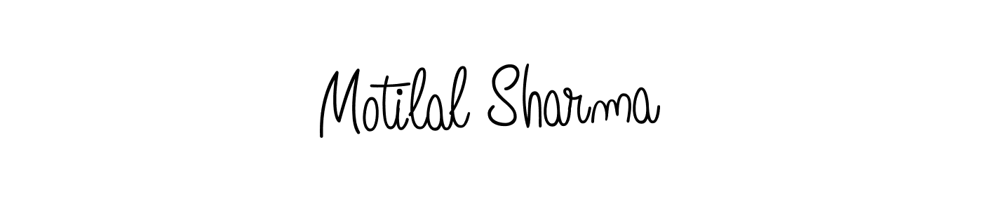 The best way (Angelique-Rose-font-FFP) to make a short signature is to pick only two or three words in your name. The name Motilal Sharma include a total of six letters. For converting this name. Motilal Sharma signature style 5 images and pictures png