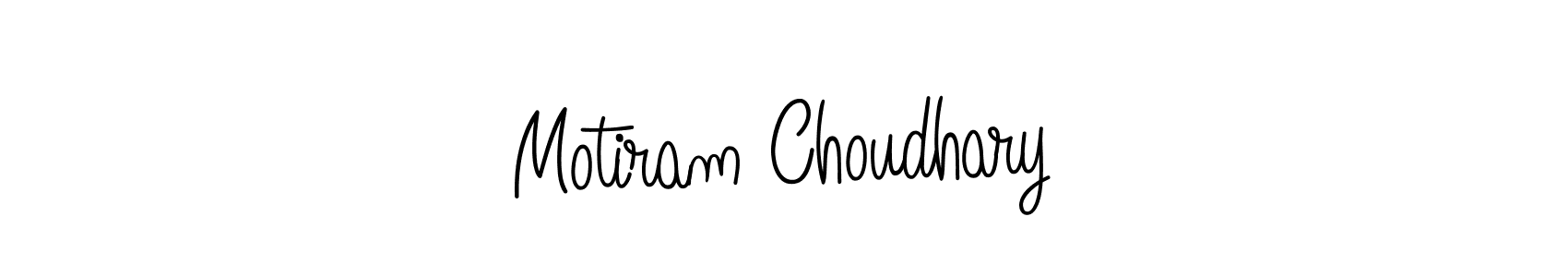 Make a beautiful signature design for name Motiram Choudhary. With this signature (Angelique-Rose-font-FFP) style, you can create a handwritten signature for free. Motiram Choudhary signature style 5 images and pictures png