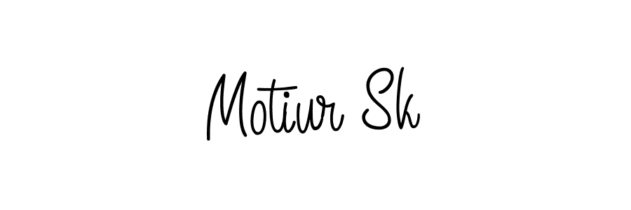 Use a signature maker to create a handwritten signature online. With this signature software, you can design (Angelique-Rose-font-FFP) your own signature for name Motiur Sk. Motiur Sk signature style 5 images and pictures png