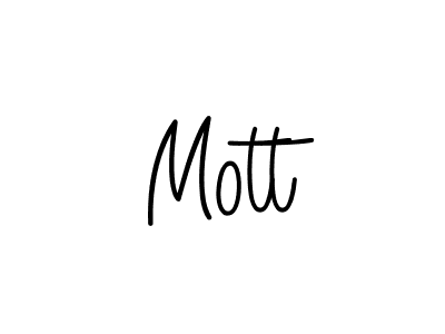 Use a signature maker to create a handwritten signature online. With this signature software, you can design (Angelique-Rose-font-FFP) your own signature for name Mott. Mott signature style 5 images and pictures png