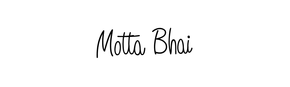Design your own signature with our free online signature maker. With this signature software, you can create a handwritten (Angelique-Rose-font-FFP) signature for name Motta Bhai. Motta Bhai signature style 5 images and pictures png