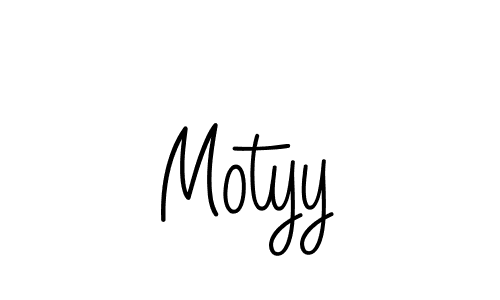 You should practise on your own different ways (Angelique-Rose-font-FFP) to write your name (Motyy) in signature. don't let someone else do it for you. Motyy signature style 5 images and pictures png