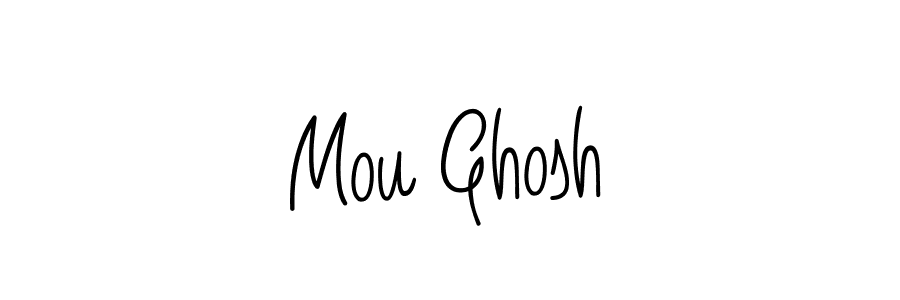 Mou Ghosh stylish signature style. Best Handwritten Sign (Angelique-Rose-font-FFP) for my name. Handwritten Signature Collection Ideas for my name Mou Ghosh. Mou Ghosh signature style 5 images and pictures png
