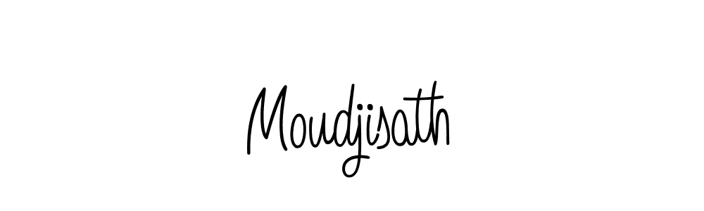 Use a signature maker to create a handwritten signature online. With this signature software, you can design (Angelique-Rose-font-FFP) your own signature for name Moudjisath. Moudjisath signature style 5 images and pictures png