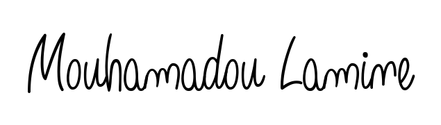 Get an exclusive digital autograph for Mouhamadou Lamine. The Angelique-Rose-font-FFP typeface captures the charm of real penmanship on paper. Mouhamadou Lamine signature style 5 images and pictures png