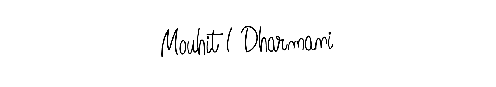Best and Professional Signature Style for Mouhit I Dharmani. Angelique-Rose-font-FFP Best Signature Style Collection. Mouhit I Dharmani signature style 5 images and pictures png