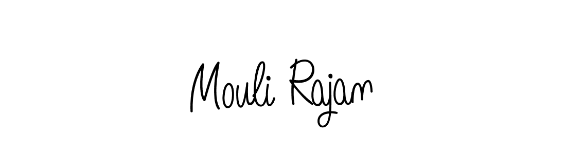 Make a beautiful signature design for name Mouli Rajan. With this signature (Angelique-Rose-font-FFP) style, you can create a handwritten signature for free. Mouli Rajan signature style 5 images and pictures png