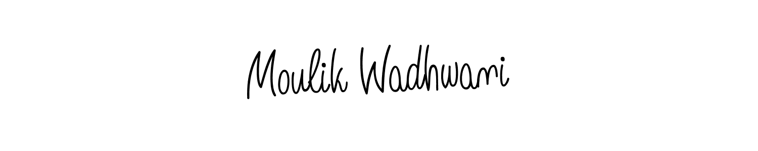 Here are the top 10 professional signature styles for the name Moulik Wadhwani. These are the best autograph styles you can use for your name. Moulik Wadhwani signature style 5 images and pictures png