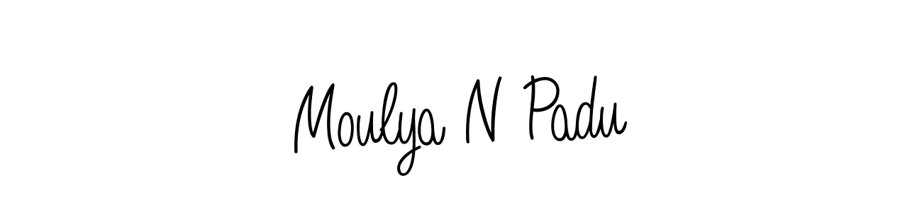 You can use this online signature creator to create a handwritten signature for the name Moulya N Padu. This is the best online autograph maker. Moulya N Padu signature style 5 images and pictures png
