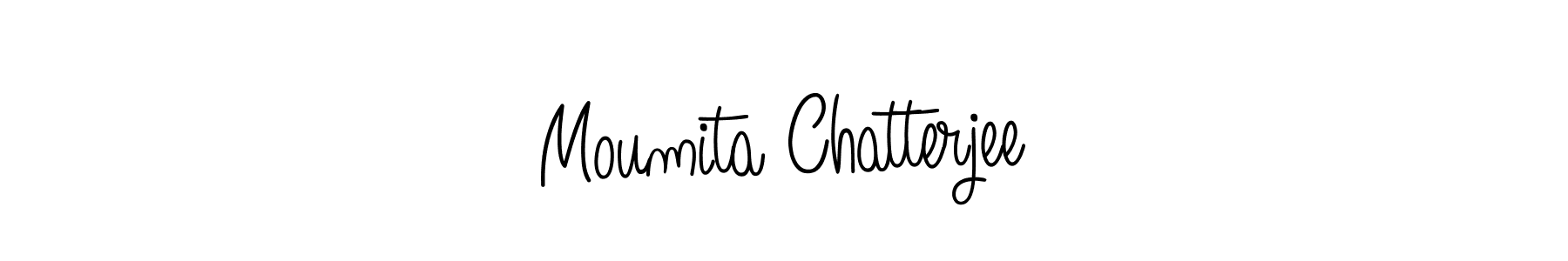 Use a signature maker to create a handwritten signature online. With this signature software, you can design (Angelique-Rose-font-FFP) your own signature for name Moumita Chatterjee. Moumita Chatterjee signature style 5 images and pictures png