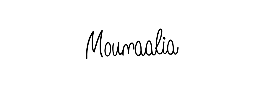 Make a beautiful signature design for name Mounaalia. Use this online signature maker to create a handwritten signature for free. Mounaalia signature style 5 images and pictures png