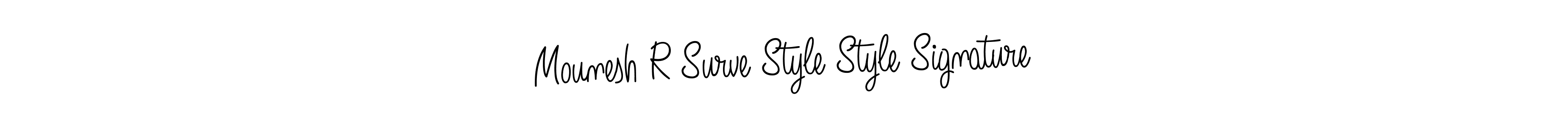 Similarly Angelique-Rose-font-FFP is the best handwritten signature design. Signature creator online .You can use it as an online autograph creator for name Mounesh R Surve Style Style Signature. Mounesh R Surve Style Style Signature signature style 5 images and pictures png