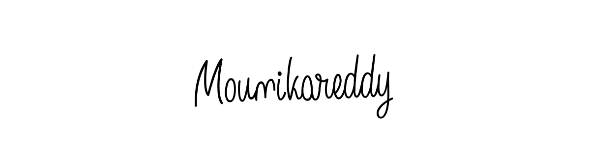 How to Draw Mounikareddy signature style? Angelique-Rose-font-FFP is a latest design signature styles for name Mounikareddy. Mounikareddy signature style 5 images and pictures png