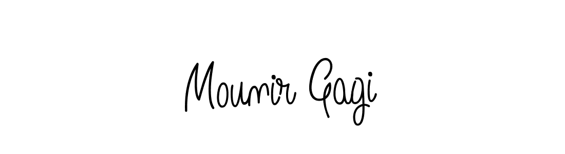 Once you've used our free online signature maker to create your best signature Angelique-Rose-font-FFP style, it's time to enjoy all of the benefits that Mounir Gagi name signing documents. Mounir Gagi signature style 5 images and pictures png