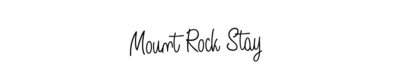 How to make Mount Rock Stay name signature. Use Angelique-Rose-font-FFP style for creating short signs online. This is the latest handwritten sign. Mount Rock Stay signature style 5 images and pictures png