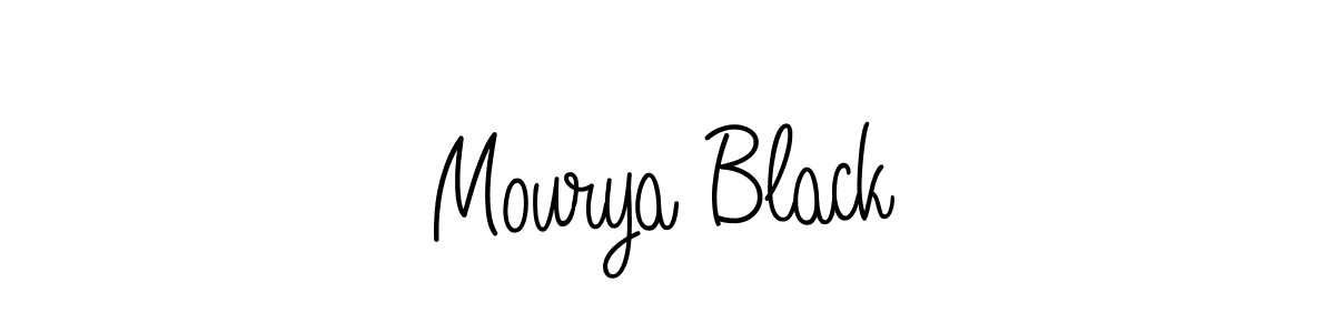 if you are searching for the best signature style for your name Mourya Black. so please give up your signature search. here we have designed multiple signature styles  using Angelique-Rose-font-FFP. Mourya Black signature style 5 images and pictures png