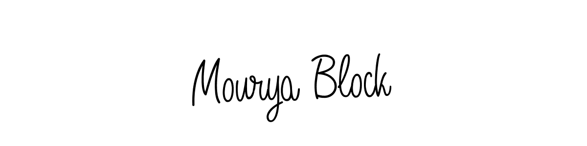 Also You can easily find your signature by using the search form. We will create Mourya Block name handwritten signature images for you free of cost using Angelique-Rose-font-FFP sign style. Mourya Block signature style 5 images and pictures png