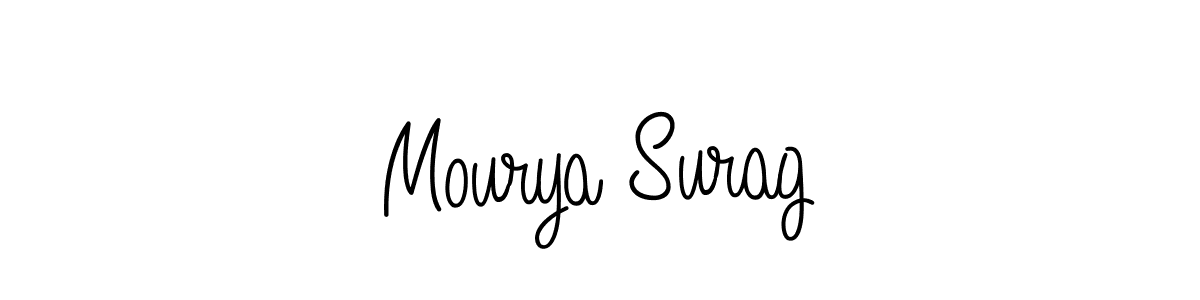 Similarly Angelique-Rose-font-FFP is the best handwritten signature design. Signature creator online .You can use it as an online autograph creator for name Mourya Surag. Mourya Surag signature style 5 images and pictures png