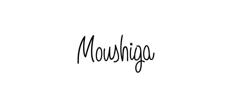 if you are searching for the best signature style for your name Moushiga. so please give up your signature search. here we have designed multiple signature styles  using Angelique-Rose-font-FFP. Moushiga signature style 5 images and pictures png