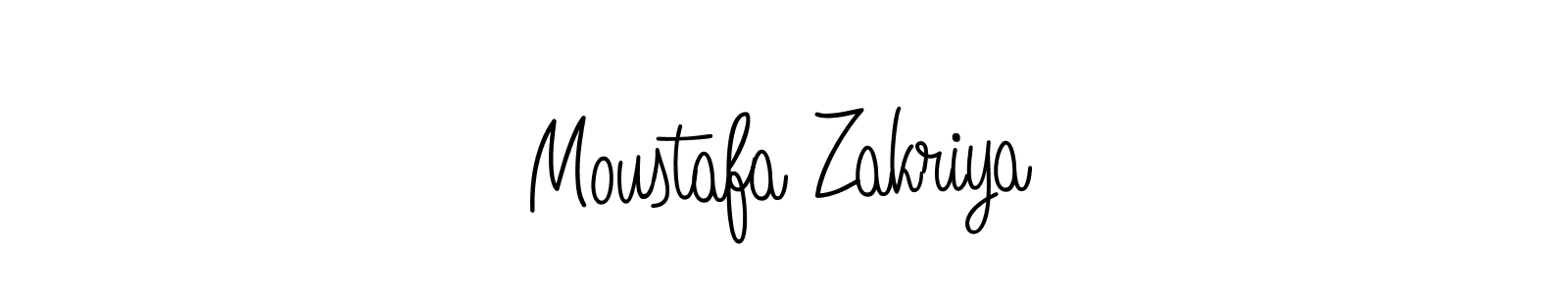 How to make Moustafa Zakriya signature? Angelique-Rose-font-FFP is a professional autograph style. Create handwritten signature for Moustafa Zakriya name. Moustafa Zakriya signature style 5 images and pictures png