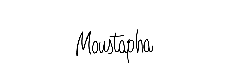 Design your own signature with our free online signature maker. With this signature software, you can create a handwritten (Angelique-Rose-font-FFP) signature for name Moustapha. Moustapha signature style 5 images and pictures png