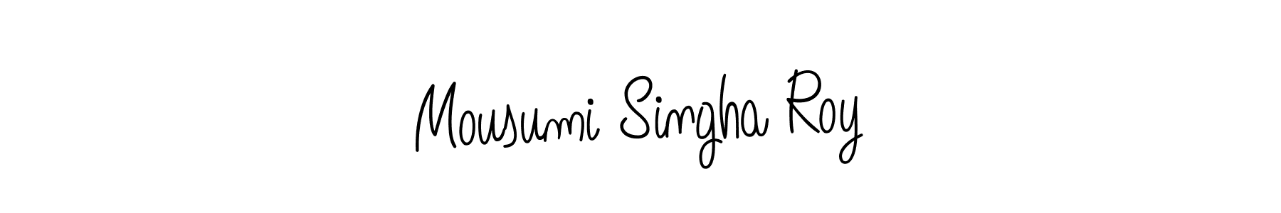Use a signature maker to create a handwritten signature online. With this signature software, you can design (Angelique-Rose-font-FFP) your own signature for name Mousumi Singha Roy. Mousumi Singha Roy signature style 5 images and pictures png