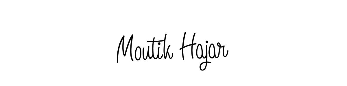 if you are searching for the best signature style for your name Moutik Hajar. so please give up your signature search. here we have designed multiple signature styles  using Angelique-Rose-font-FFP. Moutik Hajar signature style 5 images and pictures png