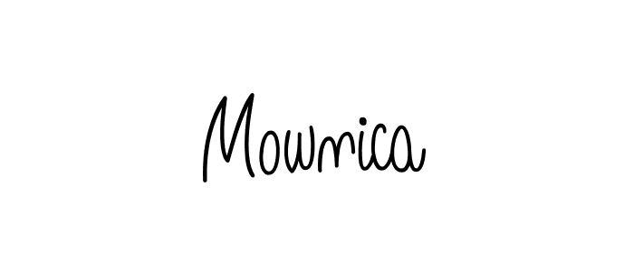 Make a beautiful signature design for name Mownica. Use this online signature maker to create a handwritten signature for free. Mownica signature style 5 images and pictures png