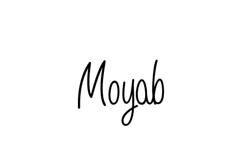 Also we have Moyab name is the best signature style. Create professional handwritten signature collection using Angelique-Rose-font-FFP autograph style. Moyab signature style 5 images and pictures png