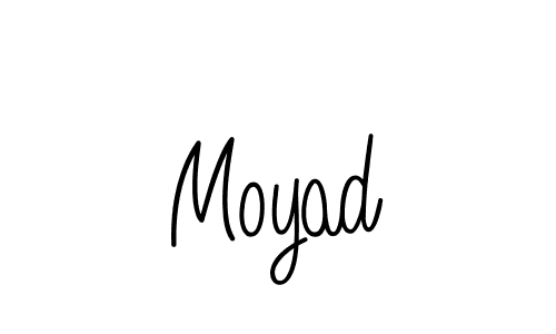 You should practise on your own different ways (Angelique-Rose-font-FFP) to write your name (Moyad) in signature. don't let someone else do it for you. Moyad signature style 5 images and pictures png