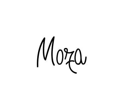 Use a signature maker to create a handwritten signature online. With this signature software, you can design (Angelique-Rose-font-FFP) your own signature for name Moza. Moza signature style 5 images and pictures png