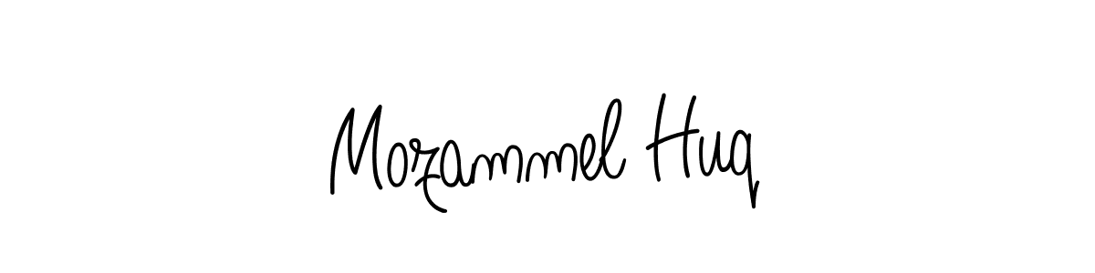 Use a signature maker to create a handwritten signature online. With this signature software, you can design (Angelique-Rose-font-FFP) your own signature for name Mozammel Huq. Mozammel Huq signature style 5 images and pictures png