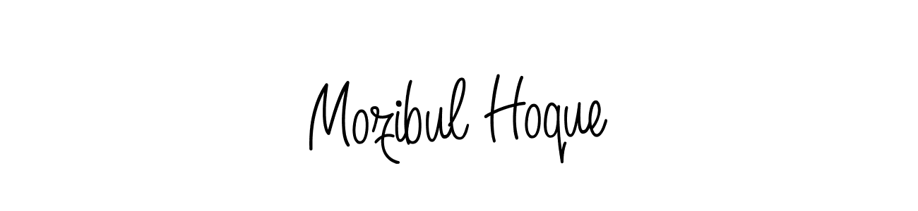 The best way (Angelique-Rose-font-FFP) to make a short signature is to pick only two or three words in your name. The name Mozibul Hoque include a total of six letters. For converting this name. Mozibul Hoque signature style 5 images and pictures png