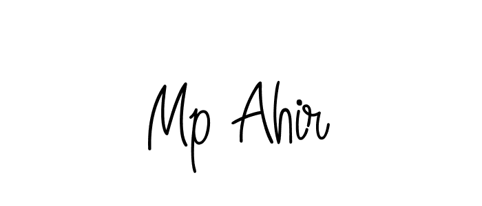 How to Draw Mp Ahir signature style? Angelique-Rose-font-FFP is a latest design signature styles for name Mp Ahir. Mp Ahir signature style 5 images and pictures png