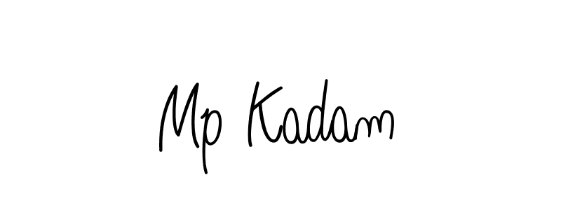 Make a beautiful signature design for name Mp Kadam. With this signature (Angelique-Rose-font-FFP) style, you can create a handwritten signature for free. Mp Kadam signature style 5 images and pictures png