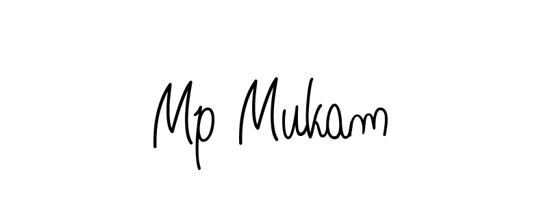 How to make Mp Mukam name signature. Use Angelique-Rose-font-FFP style for creating short signs online. This is the latest handwritten sign. Mp Mukam signature style 5 images and pictures png