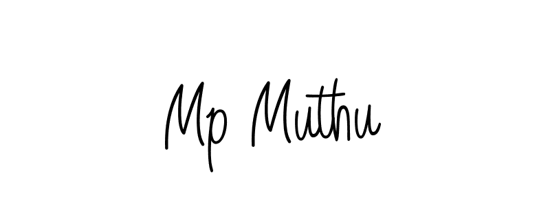 Mp Muthu stylish signature style. Best Handwritten Sign (Angelique-Rose-font-FFP) for my name. Handwritten Signature Collection Ideas for my name Mp Muthu. Mp Muthu signature style 5 images and pictures png