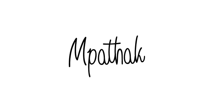 How to make Mpathak signature? Angelique-Rose-font-FFP is a professional autograph style. Create handwritten signature for Mpathak name. Mpathak signature style 5 images and pictures png