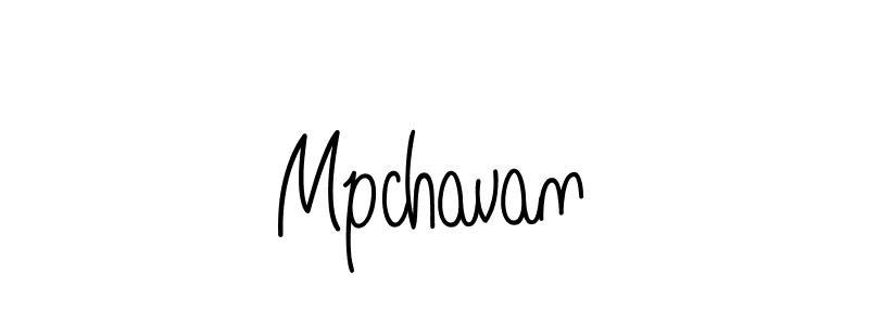 Use a signature maker to create a handwritten signature online. With this signature software, you can design (Angelique-Rose-font-FFP) your own signature for name Mpchavan. Mpchavan signature style 5 images and pictures png