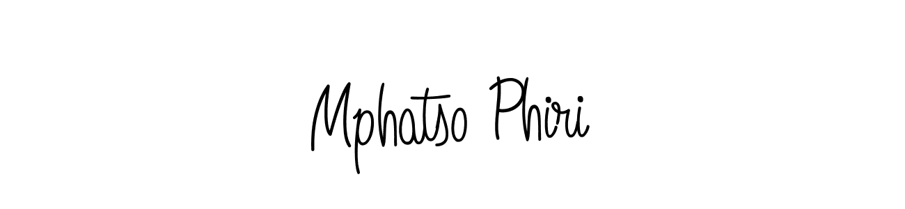 How to make Mphatso Phiri name signature. Use Angelique-Rose-font-FFP style for creating short signs online. This is the latest handwritten sign. Mphatso Phiri signature style 5 images and pictures png
