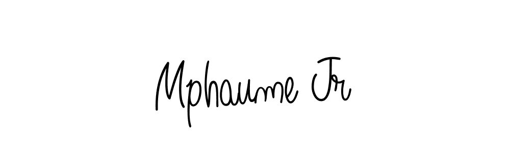 Mphaume Jr stylish signature style. Best Handwritten Sign (Angelique-Rose-font-FFP) for my name. Handwritten Signature Collection Ideas for my name Mphaume Jr. Mphaume Jr signature style 5 images and pictures png