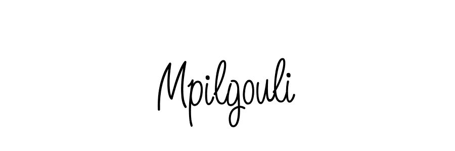 Make a beautiful signature design for name Mpilgouli. With this signature (Angelique-Rose-font-FFP) style, you can create a handwritten signature for free. Mpilgouli signature style 5 images and pictures png